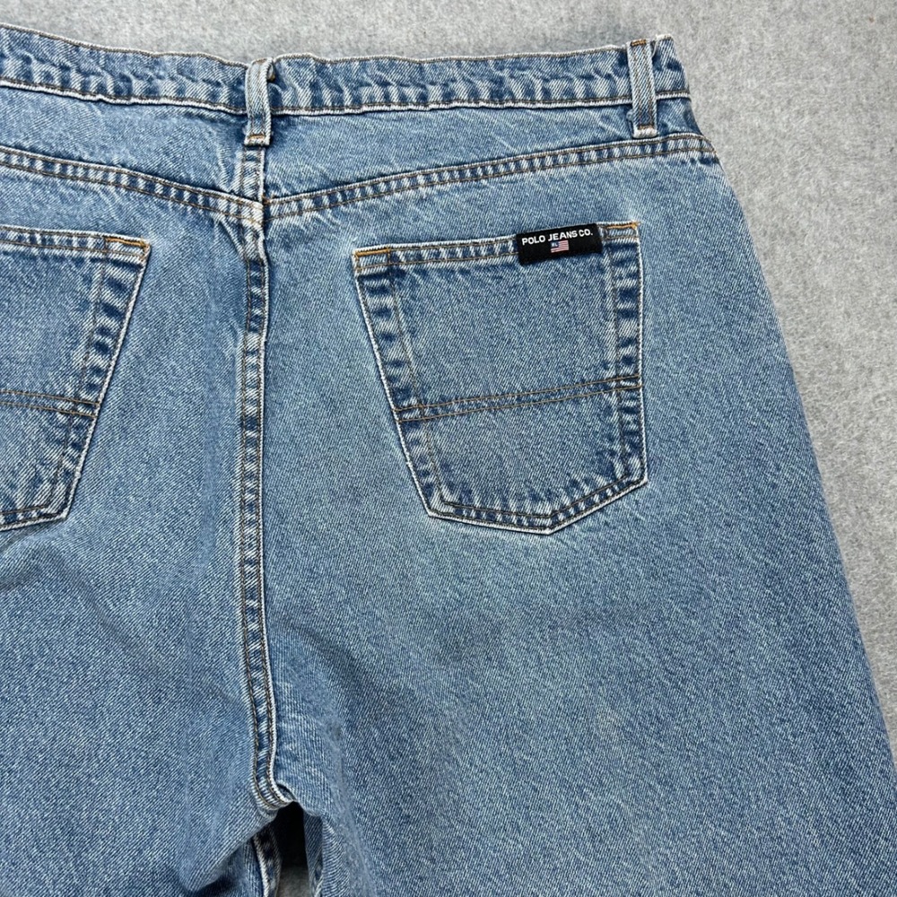 Polo Jeans Co. Jeans Relaxed Mens 36x29 Blue Denim Streetwear Baggy Vintage